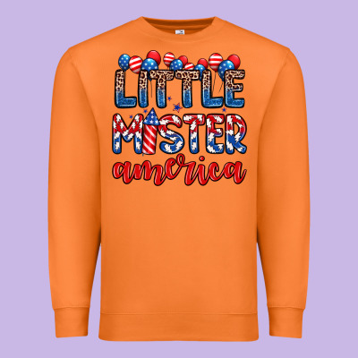 Little Mister America Premium Sweatshirt Designed By Zillion Design Studio