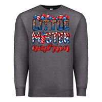Charcoal Heather little mister America Premium Sweatshirt - Zillion Design Studio