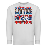 Dove Grey little mister America Premium Sweatshirt - Zillion Design Studio