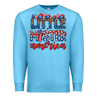 Ocean Blue little mister America Premium Sweatshirt - Zillion Design Studio