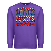 Purple little mister America Premium Sweatshirt - Zillion Design Studio
