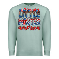 Seafoam little mister America Premium Sweatshirt - Zillion Design Studio