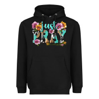 Black just pray Heavyweight Hoodie - texasbilliewilder