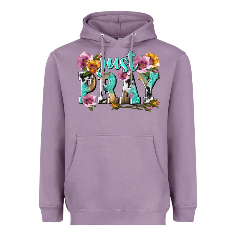 Just Pray Heavyweight Hoodie by texasbilliewilder | Teevron