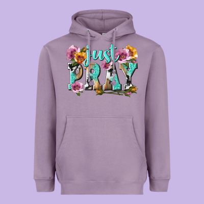 Just Pray Heavyweight Hoodie Designed By Texasbilliewilder
