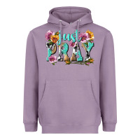 Lavender just pray Heavyweight Hoodie - texasbilliewilder