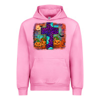 Fuchsia Pink halloween cross Urban Hoodie - JahusDesignShop