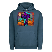 Pigment Midnight Navy halloween cross Urban Hoodie - JahusDesignShop