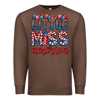 Chestnut little miss America Premium Sweatshirt - Zillion Design Studio