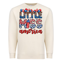 Sandshell little miss America Premium Sweatshirt - Zillion Design Studio