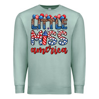 Seafoam little miss America Premium Sweatshirt - Zillion Design Studio