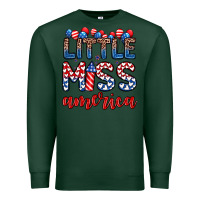 Sports Green little miss America Premium Sweatshirt - Zillion Design Studio