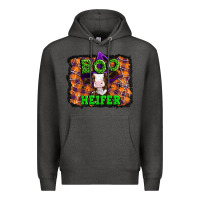 Charcoal Heather Boo heifer halloween Premium Hoodie - Artiststas