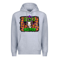 Heather Grey Boo heifer halloween Premium Hoodie - Artiststas