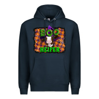 Navy Boo heifer halloween Premium Hoodie - Artiststas