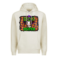 Oatmeal Heather Boo heifer halloween Premium Hoodie - Artiststas