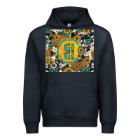 Navy gigi sunflower turquoise Urban Hoodie - Jasminsmagicworld