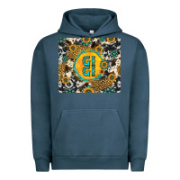 Pigment Midnight Navy gigi sunflower turquoise Urban Hoodie - Jasminsmagicworld