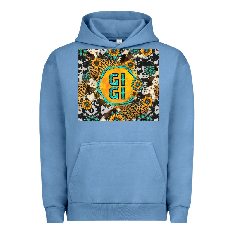 Gigi Sunflower Turquoise Urban Hoodie by Jasminsmagicworld | Teevron