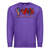 Purple faith love freedom Premium Sweatshirt - Zillion Design Studio