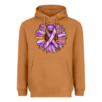 Meerkat Cancer Awareness Sunflower Heavyweight Hoodie - RanaPortraitStore