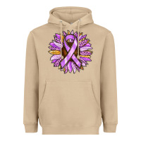 Mushroom Cancer Awareness Sunflower Heavyweight Hoodie - RanaPortraitStore