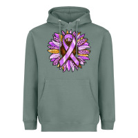 Sage Cancer Awareness Sunflower Heavyweight Hoodie - RanaPortraitStore