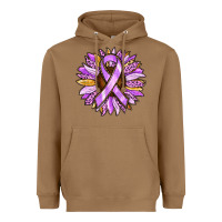 Toasted Coconut Cancer Awareness Sunflower Heavyweight Hoodie - RanaPortraitStore
