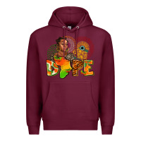 Burgundy dope juneteenth Premium Hoodie - AdoDesignShop