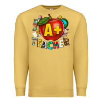 Antique Gold a plus teacher Premium Sweatshirt - texasbilliewilder
