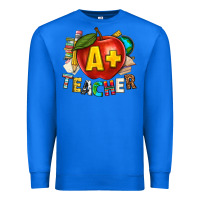 True Royal a plus teacher Premium Sweatshirt - texasbilliewilder