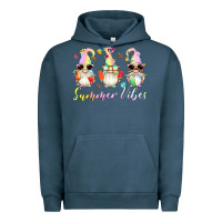 Pigment Midnight Navy summer vibes gnomes Urban Hoodie - Artiststas