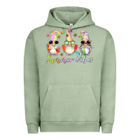 Pigment Oil Green summer vibes gnomes Urban Hoodie - Artiststas
