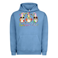 Pigment Pebble Blue summer vibes gnomes Urban Hoodie - Artiststas