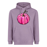 Lavender Breast Cancer Awareness Pink Pumpkin Heavyweight Hoodie - RanaPortraitStore