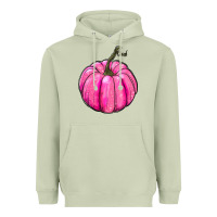 Matcha Breast Cancer Awareness Pink Pumpkin Heavyweight Hoodie - RanaPortraitStore