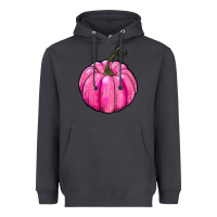 Smoke Breast Cancer Awareness Pink Pumpkin Heavyweight Hoodie - RanaPortraitStore