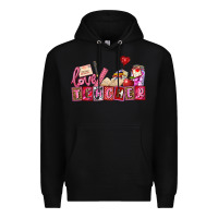 Black valentines day teacher Premium Hoodie - AdoDesignShop