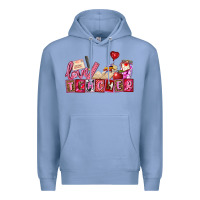 Colony Blue valentines day teacher Premium Hoodie - AdoDesignShop