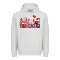 Dove Grey valentines day teacher Premium Hoodie - AdoDesignShop