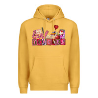 Mustard valentines day teacher Premium Hoodie - AdoDesignShop