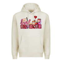 Oatmeal Heather valentines day teacher Premium Hoodie - AdoDesignShop
