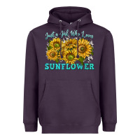Plum just a girl who loves sunflower Heavyweight Hoodie - texasbilliewilder