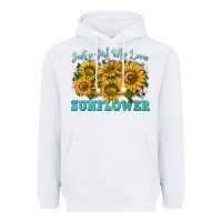 White just a girl who loves sunflower Heavyweight Hoodie - texasbilliewilder