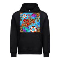 Black summer with leopard seamless pattern Urban Hoodie - BundleAndBundleShop