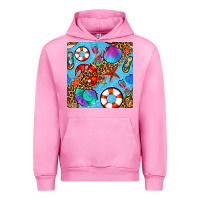 Fuchsia Pink summer with leopard seamless pattern Urban Hoodie - BundleAndBundleShop