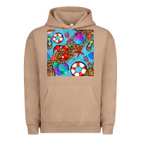 Pigment Burro summer with leopard seamless pattern Urban Hoodie - BundleAndBundleShop