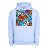Pigment Grape Ice summer with leopard seamless pattern Urban Hoodie - BundleAndBundleShop