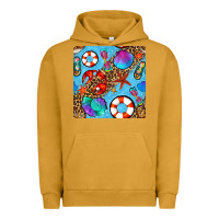Pigment Peanut Butter summer with leopard seamless pattern Urban Hoodie - BundleAndBundleShop