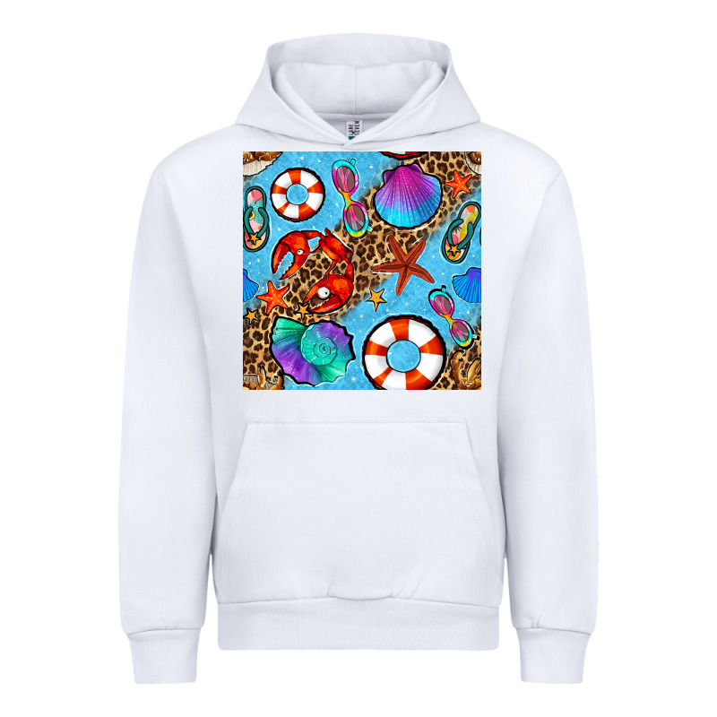 Summer With Leopard Seamless Pattern Urban Hoodie by BundleAndBundleShop | Teevron